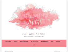 Tablet Screenshot of hairwithatwist.com